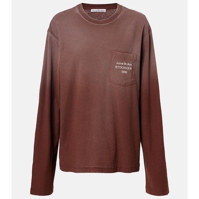 Acne Studios Logo棉麻长袖T恤