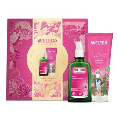 维蕾德玫瑰果身体礼盒2件:护理油100ml+沐浴乳200ml