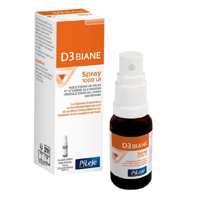 PiLeJe D3 1000 UI喷雾,20ml