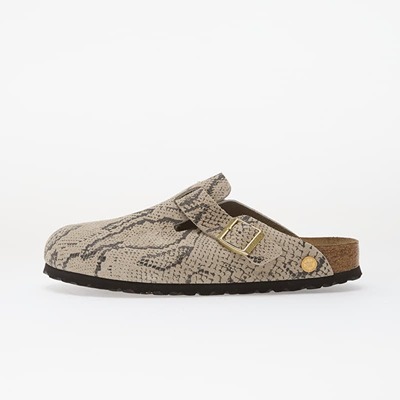 Birkenstock Boston Print LEVE印花穆勒鞋 Snake Oyster