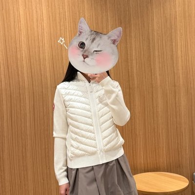 Canada Goose Quilted Knit 白色针织外套
