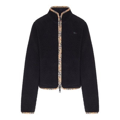 Burberry黑色Teddy抓绒夹克 XS/M