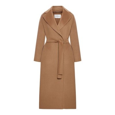 Max Mara Aceri羊绒系带大衣 Camel