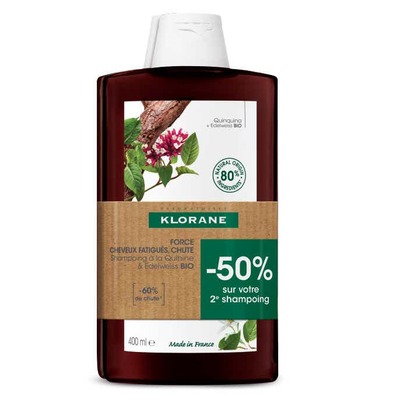 奎宁雪绒花防脱洗发水 2×400ml
