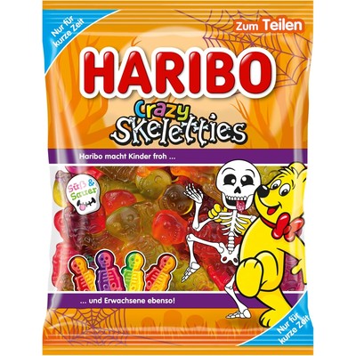 HARIBO 哈瑞宝 Crazy Skeletties 骷髅软糖 160g