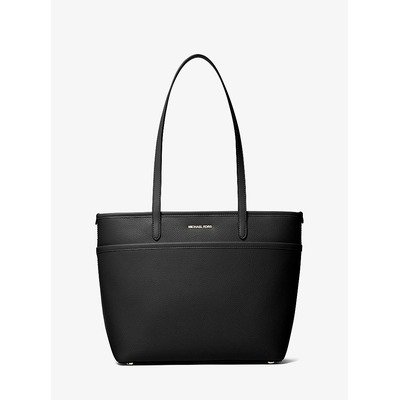 Michael Kors Marlowe黑色颗粒纹真皮托特