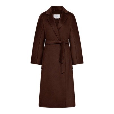 Max Mara Ludmilla 羊绒大衣 波尔多酒红色|尺码36