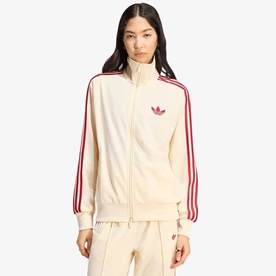 adidas Firebird奶油白运动外套