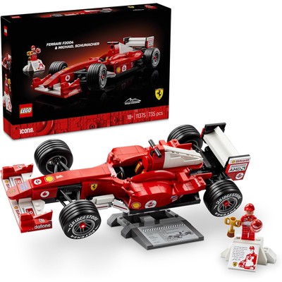 乐高 Icons Ferrari F2004 y Michael Schumacher