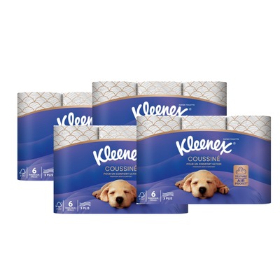 Kleenex 舒适三层压花卫生纸 24卷