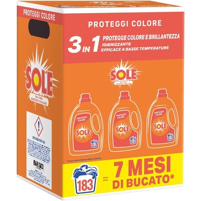 Sole Lavatrice Proteggi Colore 洗衣液 183 次/颗