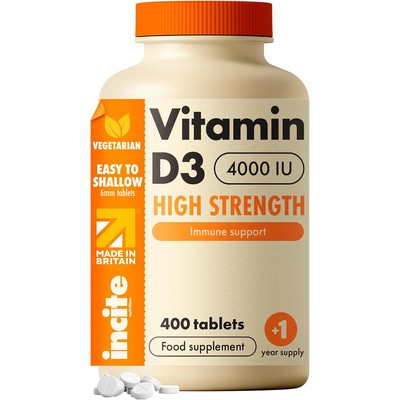 Incite Nutrition 维生素D3 4000IU 400片