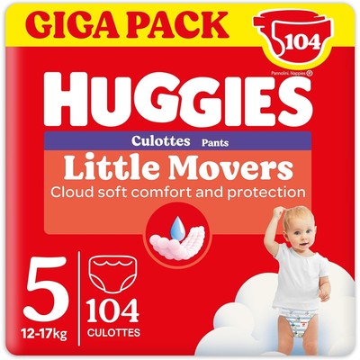 好奇 Huggies Little Movers 5号拉拉裤 12-17kg 104片
