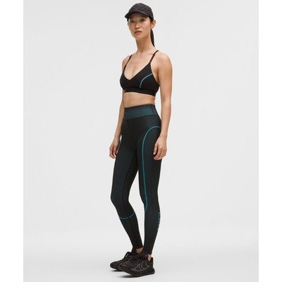 lululemonSLNSH Seamless训练紧身裤28英寸 Black/Crest