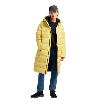 Jack Wolfskin 女款FROZEN PALACE长款羽绒外套｜浅柠檬黄