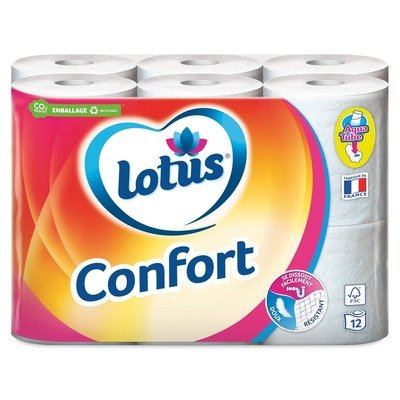 Lotus Confort双层卷纸12卷装