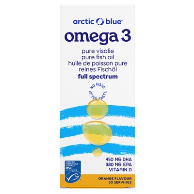 Arctic Blue Omega 3 鱼油＋维生素 D，250ml