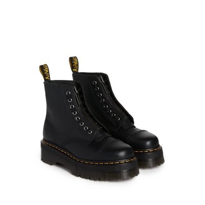 Dr. Martens Sinclair 黑色皮革短靴