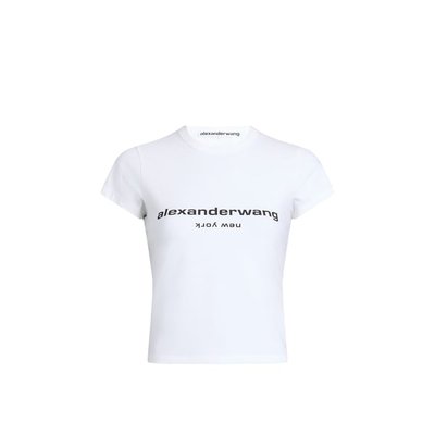Alexander Wang 镶钻混棉T恤