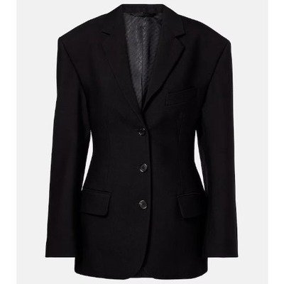 Acne Studios 黑色羊毛西装外套