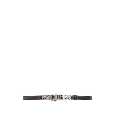 Alexander McQueen 皮革腰带 黑色