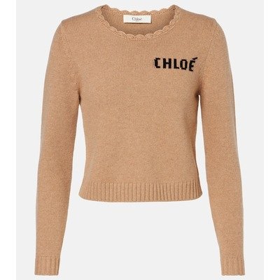 Chloé 羊毛羊绒卫衣 米色｜1件