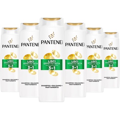 潘婷 Pantene 丝质顺滑三合一洗发水 300ml×6瓶