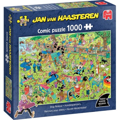 Jan van Haasteren 1000片拼图 Hondenparcours 狗狗障碍赛