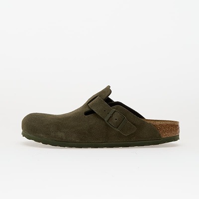 Birkenstock Boston麂皮穆勒鞋 Thyme