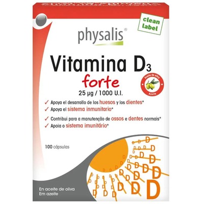 Physalis 维生素 D3 Forte 100 粒