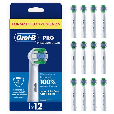 Oral-B 欧乐B Pro Precision Clean 替换刷头 白色 12支装