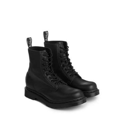 Dr. Martens Pascal 1460 黑色单色皮革短靴