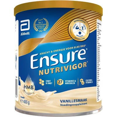 雅培 Ensure Nutrivigor 成人营养粉 400g 香草味（含 HMB、27 种维生素矿物质）