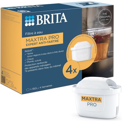BRITA MAXTRA PRO Expert Anti-Tartre 强效除垢滤芯 4 只装