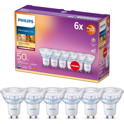 飞利浦 LED Classic GU10 灯泡 暖白 6个装