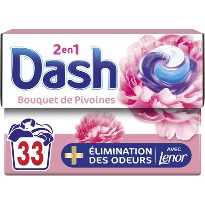 Dash 二合一洗衣凝珠 牡丹花束香 33 颗