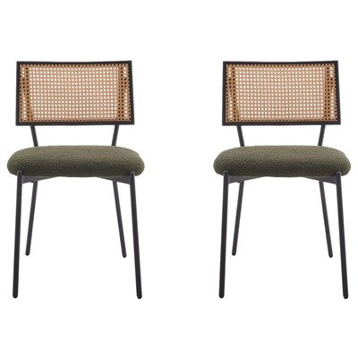 Best Mobilier Luciano藤编圈圈布椅2件套