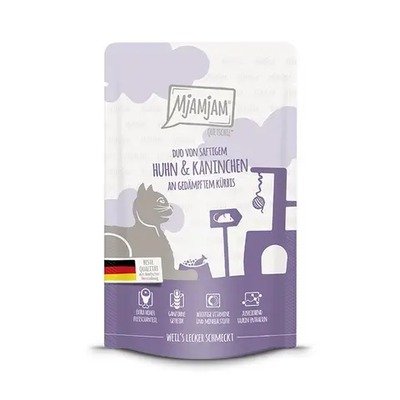 MjAMjAM 鸡肉兔肉南瓜猫咪肉泥包 125g