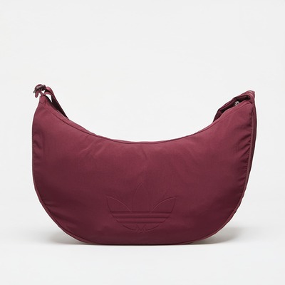 adidas Everyday Icons Crossbody Bag Half Moon 酒红半月斜挎包