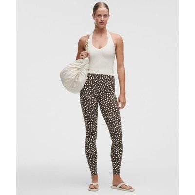 lululemonAlign高腰Legging 28英寸 Stamp Dot Coconut Ivory Walnut Crunch