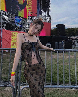 蕾丝吊带