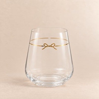 金色蝴蝶结玻璃杯6件套