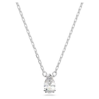 Swarovski Stilla白色梨形吊坠(1件)
