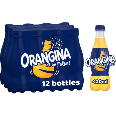 【史低价】Orangina橙子味气泡饮料420ml×12瓶£9,含果肉