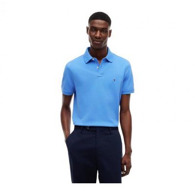 Tommy Hilfiger 男士 1985 Regular Fit 短袖 Polo 衫（L码 Blue Spell 蓝色）