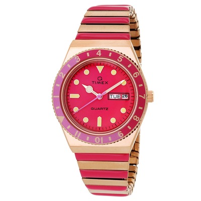 Timex Q Timex粉盘伸缩表链女表 TW2W41000