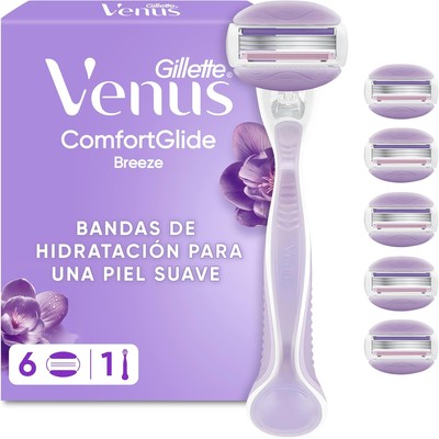 吉列 Gillette Venus ComfortGlide Breeze 女士剃毛刀 含6个刀头