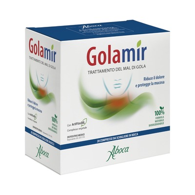 Aboca Golamir 嗓子护理含片20片