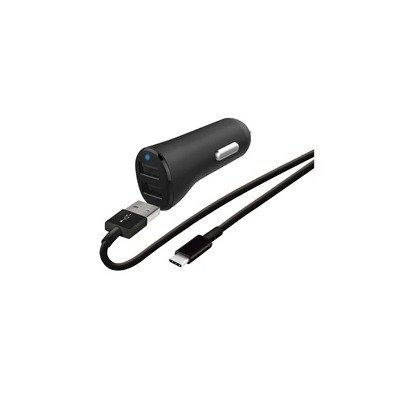 Wefix双USB车载充电器+USB-C线