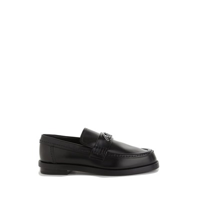 Alexander McQueen 皮革莫卡辛鞋 黑色